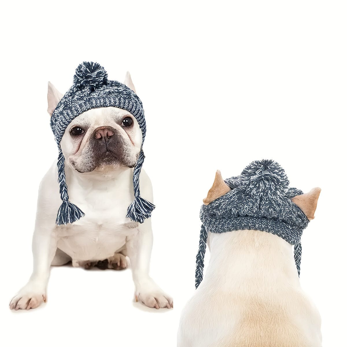 D&D Paws  Cozy Plaid Pet Earflap Hat – Warm Winter Dog Hat for Small & Medium Pets