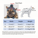 D&D Paws  Cozy Plaid Pet Earflap Hat – Warm Winter Dog Hat for Small & Medium Pets