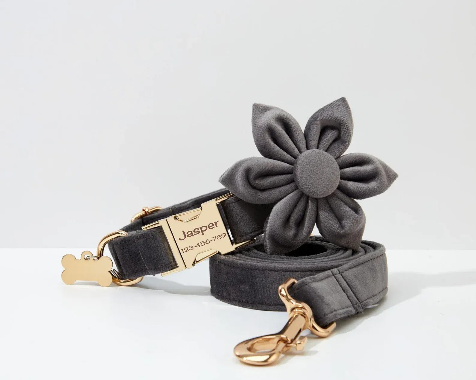 D&D Paws  Dark Grey Velvet - Modern Luxe Set