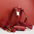 D&D Paws  Dark Red Corduroy - Classic Elegance Set