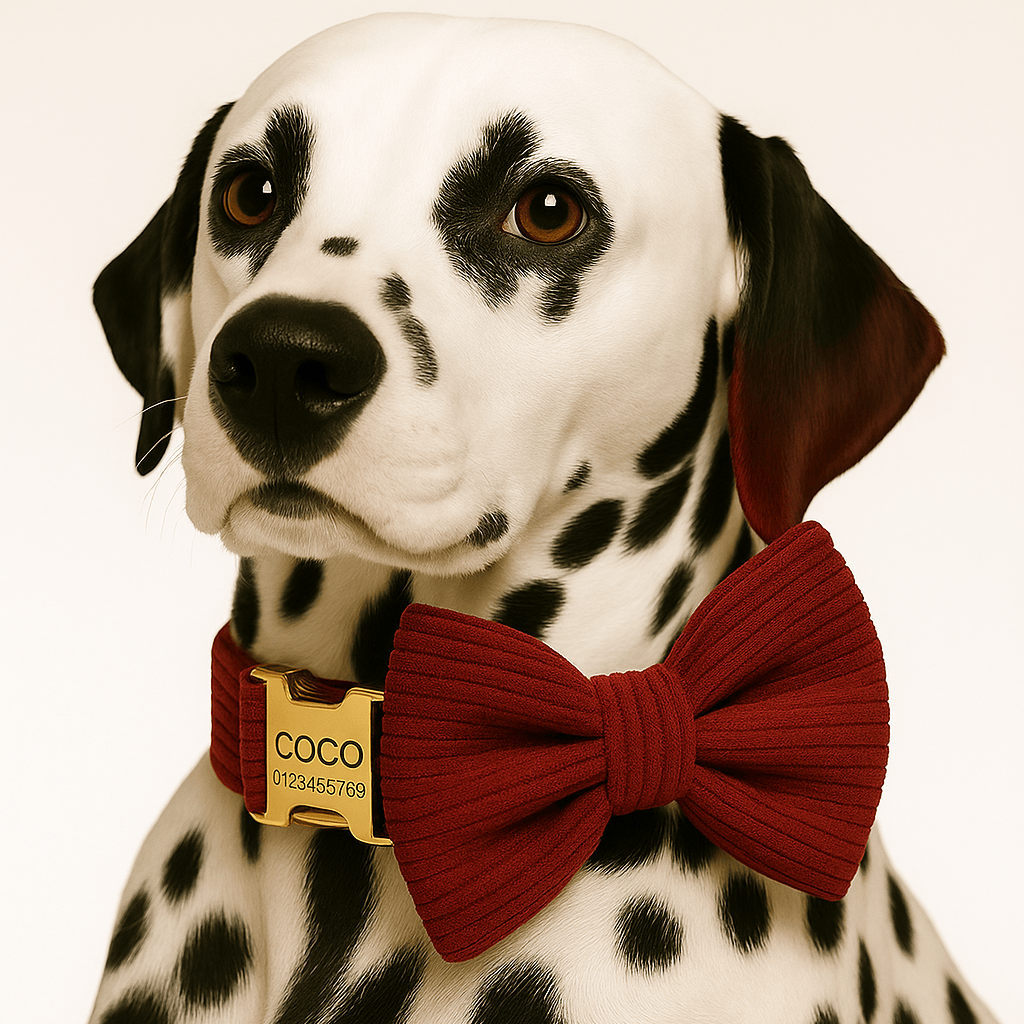 D&D Paws  Dark Red Corduroy - Classic Elegance Set