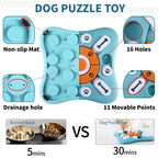 D&D Paws  IQ Training Dog Puzzle Toy – Interactive Treat Dispenser & Slow Feeder