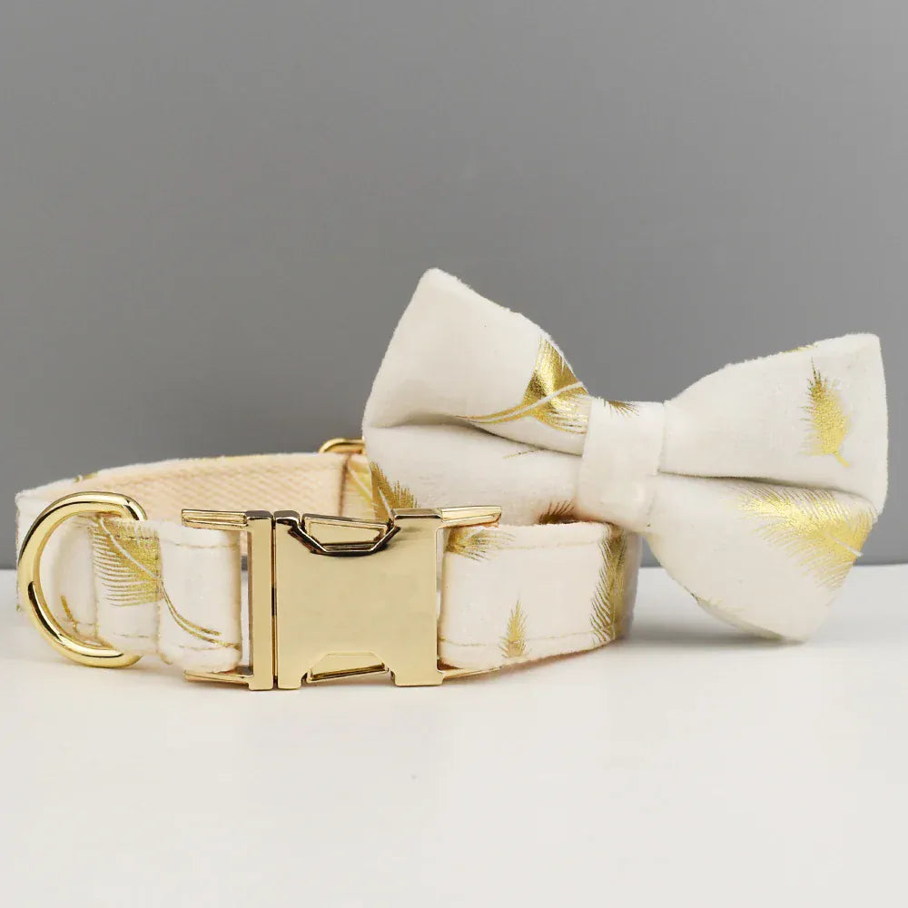 D&D Paws  Ivory Gold Leaf – Modern Luxe Set