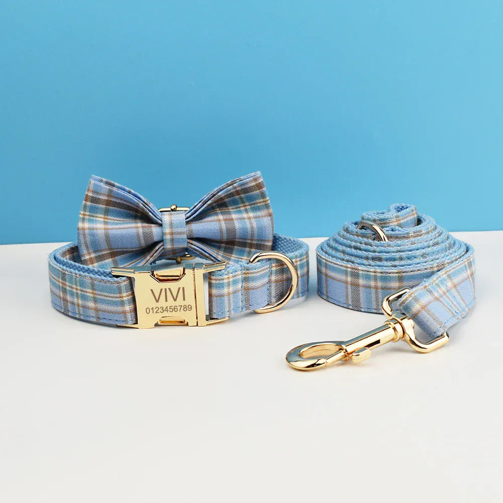 D&D Paws  Plaid Blue - Classic Elegance Set