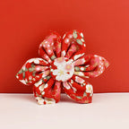 D&D Paws  Ruby Bloom Floral Dog Collar, Harness & Leash Set – Personalized