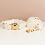 D&D Paws  Wedding Teddy Handmade Knitted Dog Collar, Harness & Leash Set – Classic Elegance