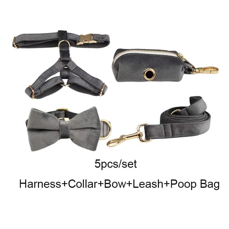 Dark Grey Velvet Set