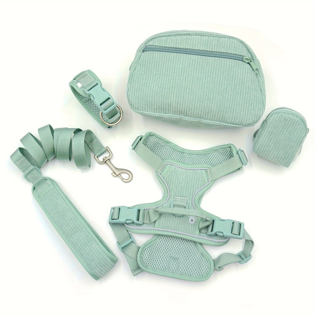 DDPaws  Green / S Personalized Light Weight Dog Walking Set