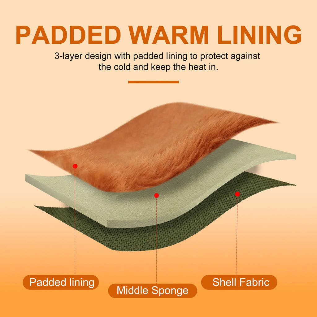 DDPaws  3 Layer Warm Dog Harness Leash Set Soft Padded Dog Harnesses Vest Winter Pet Puppy Walking Vest Lead for Small Medium Dogs Pug