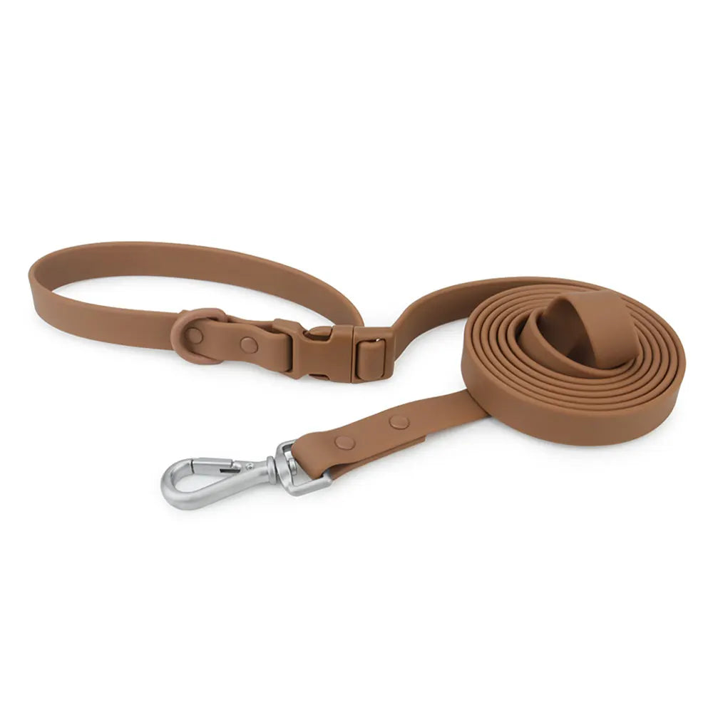 DDPaws  Brown PVC Hands-Free Dog Leash