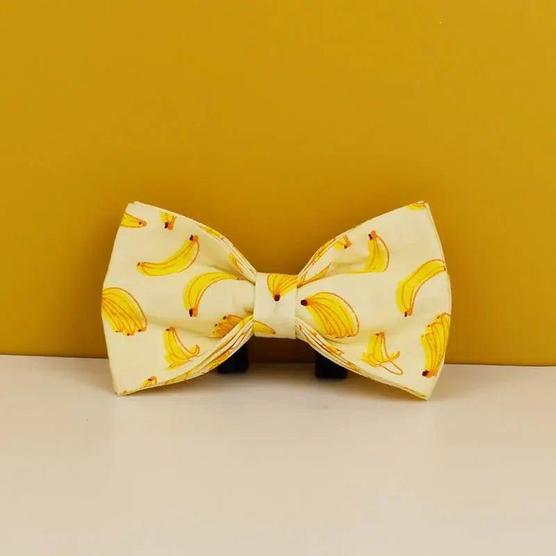 DDPaws  Bowtie / XS Banana Print Cotton Set