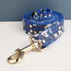 DDPaws  Personalized Blue Bloom Soft Cotton Floral Classic Set