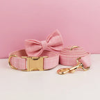 DDPaws  Personalized Pink Plaid Classic Set