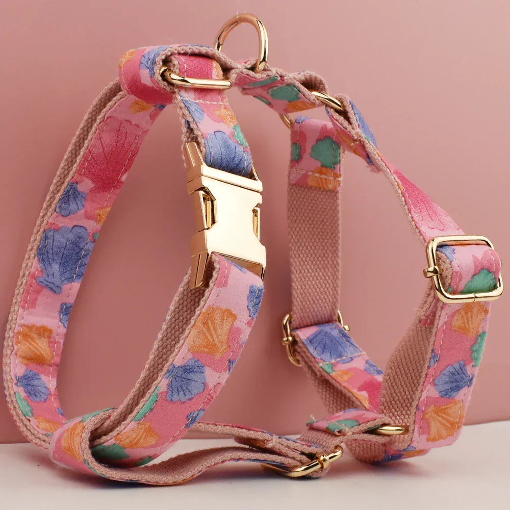 DDPaws  Personalized Pink Print Gold Classic Set