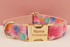 DDPaws  Personalized Pink Print Gold Classic Set