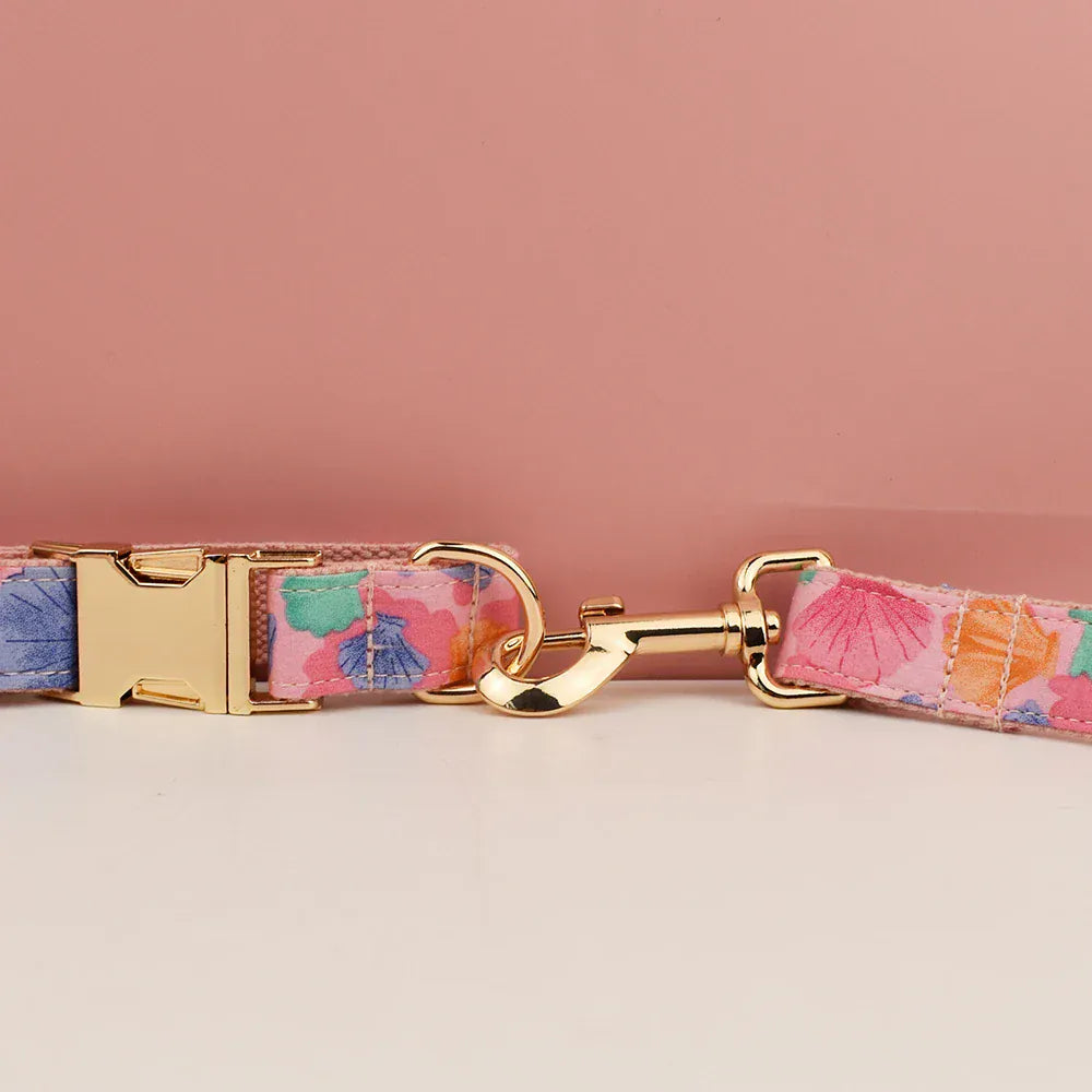 DDPaws  Personalized Pink Print Gold Classic Set