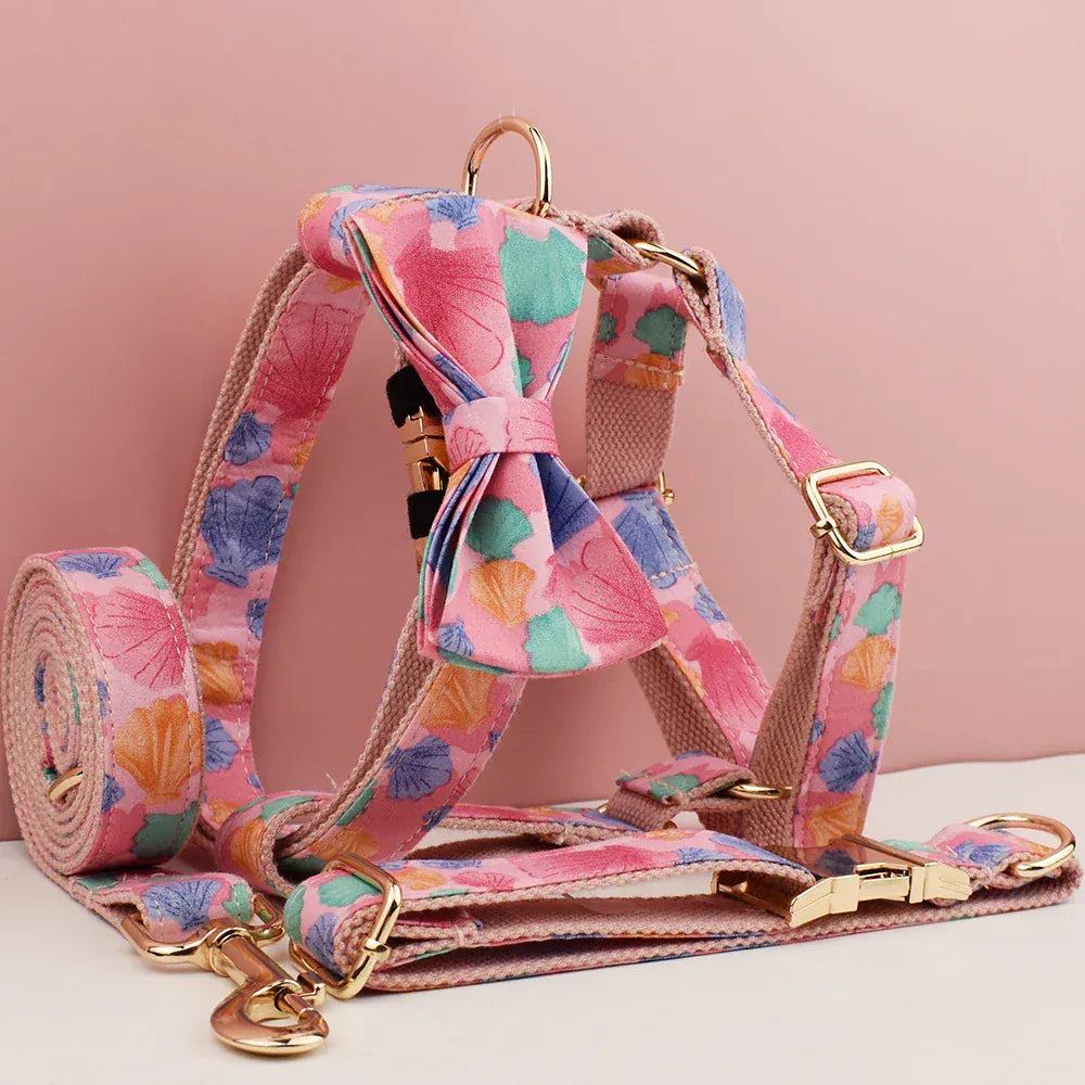 DDPaws  Personalized Pink Print Gold Classic Set