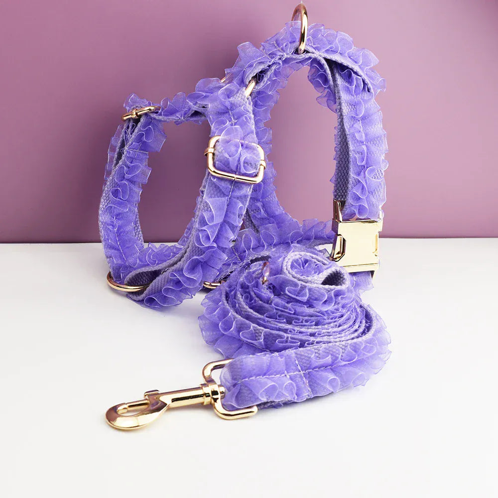 DDPaws  Personalized Purple Lace Classic Set