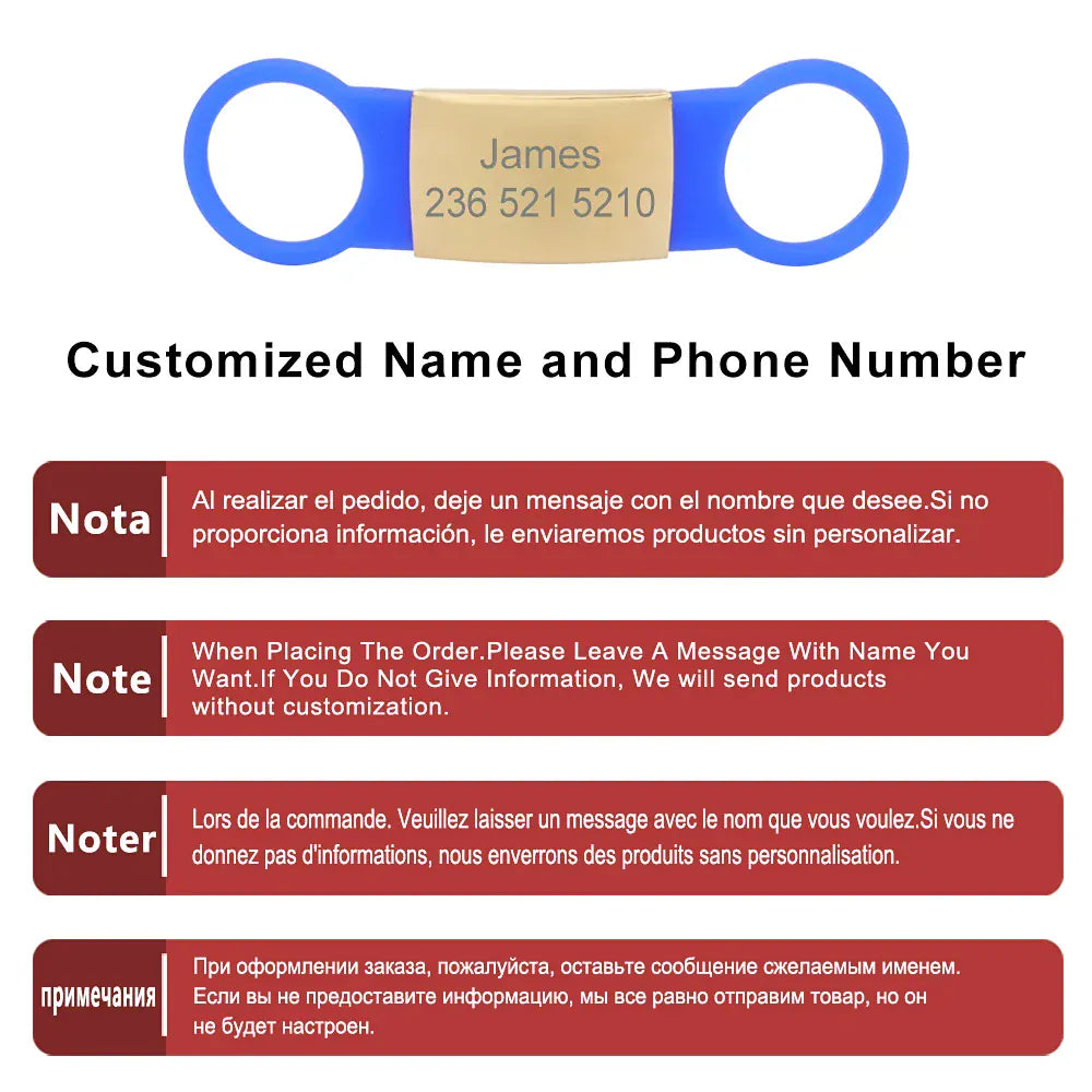 DDPaws  Personalized Silicone Pet ID Tag