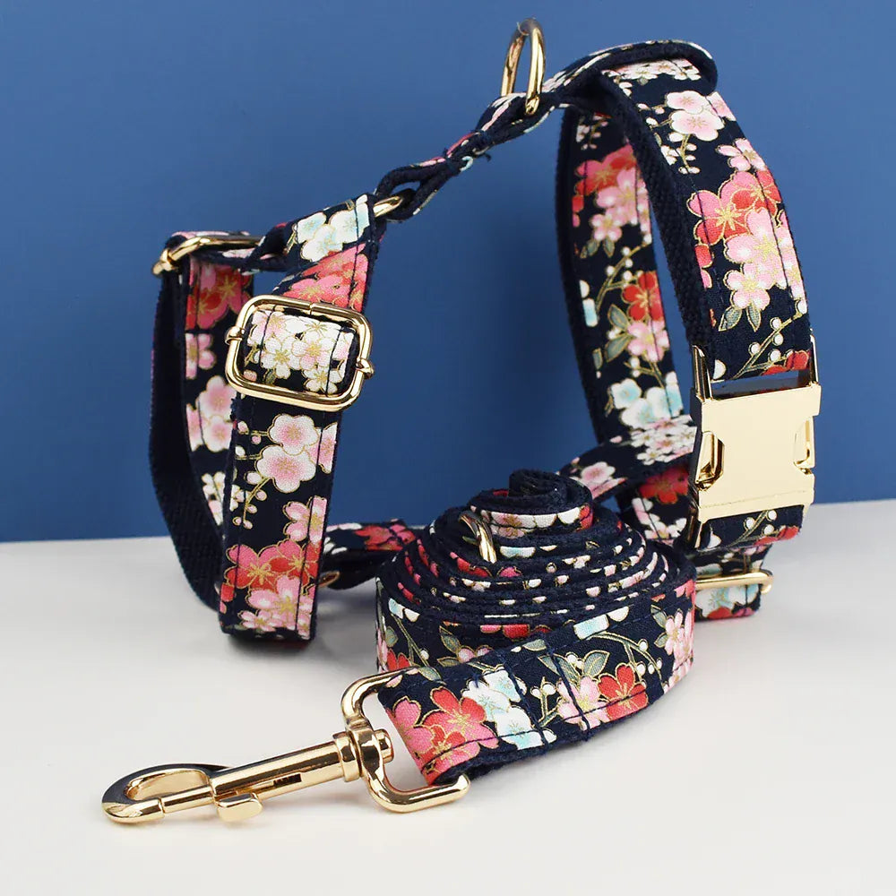 DDPaws  Personalized Soft Cotton Floral Classic Set