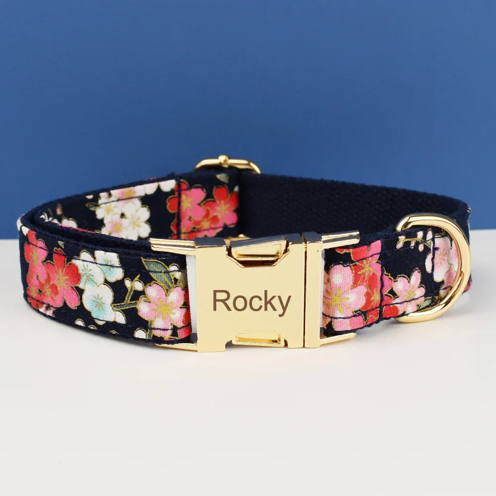 DDPaws  Personalized Soft Cotton Floral Classic Set