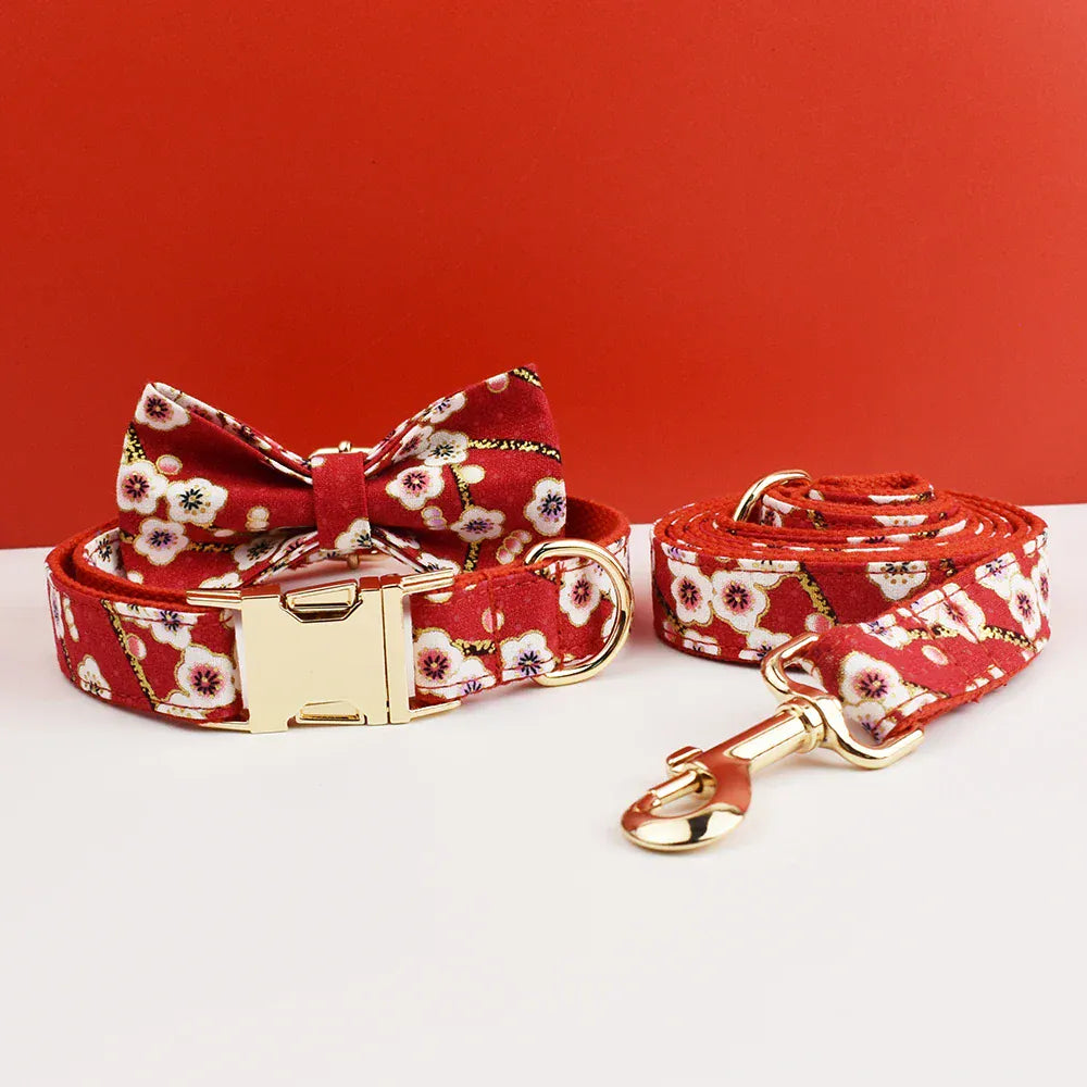 DDPaws  Personalized Soft Cotton Floral Luxury Class Set