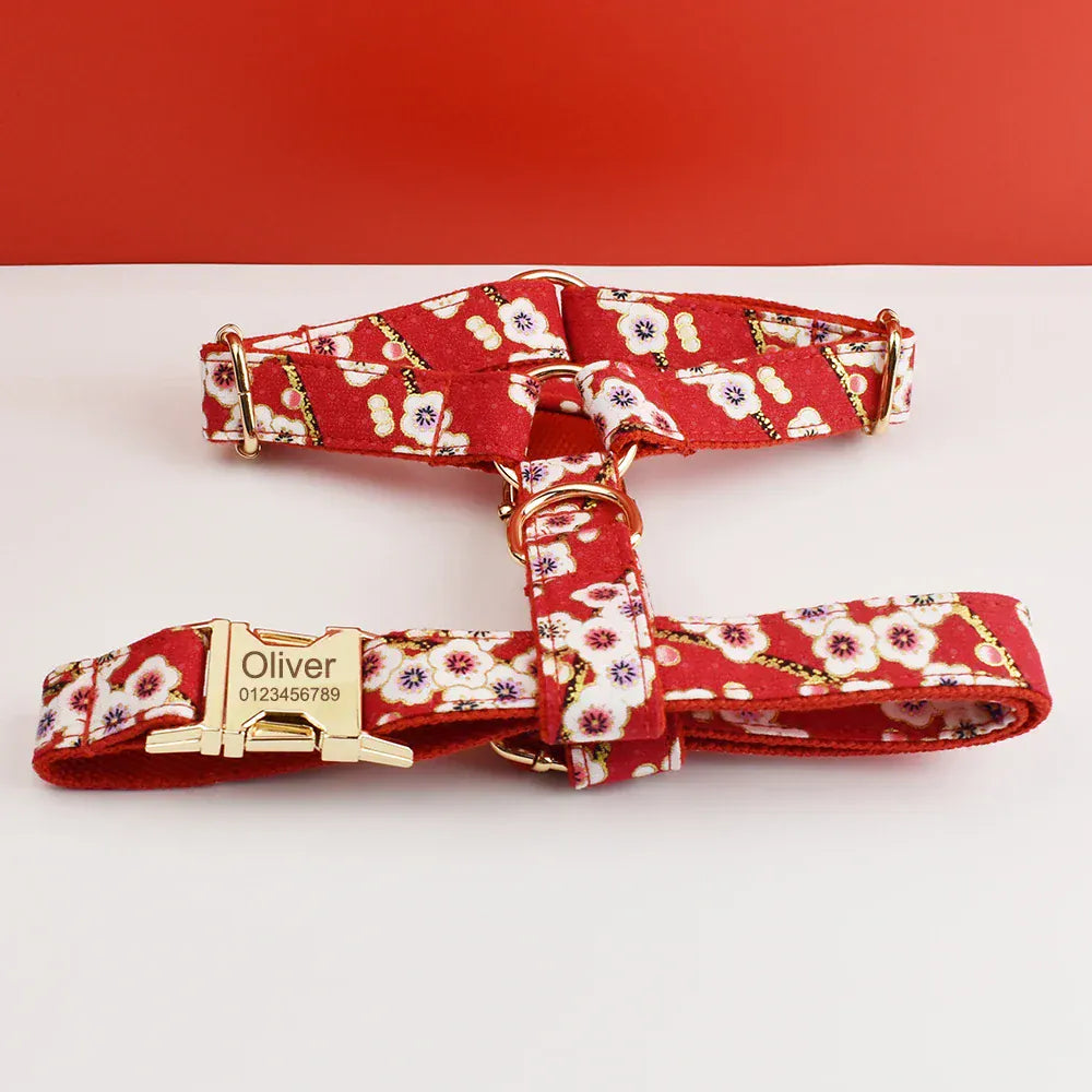 DDPaws  Personalized Soft Cotton Floral Luxury Class Set