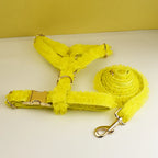 DDPaws  Personalized Yellow Lace Floral Classic Set