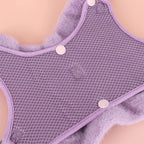 DDPaws  Warm Fur Puppy Dog Harness Leash Cute Bowknot Dogs Cat Harnesses Padded Pet Vest With Matching Lead Rope For Dogs Cats Winter