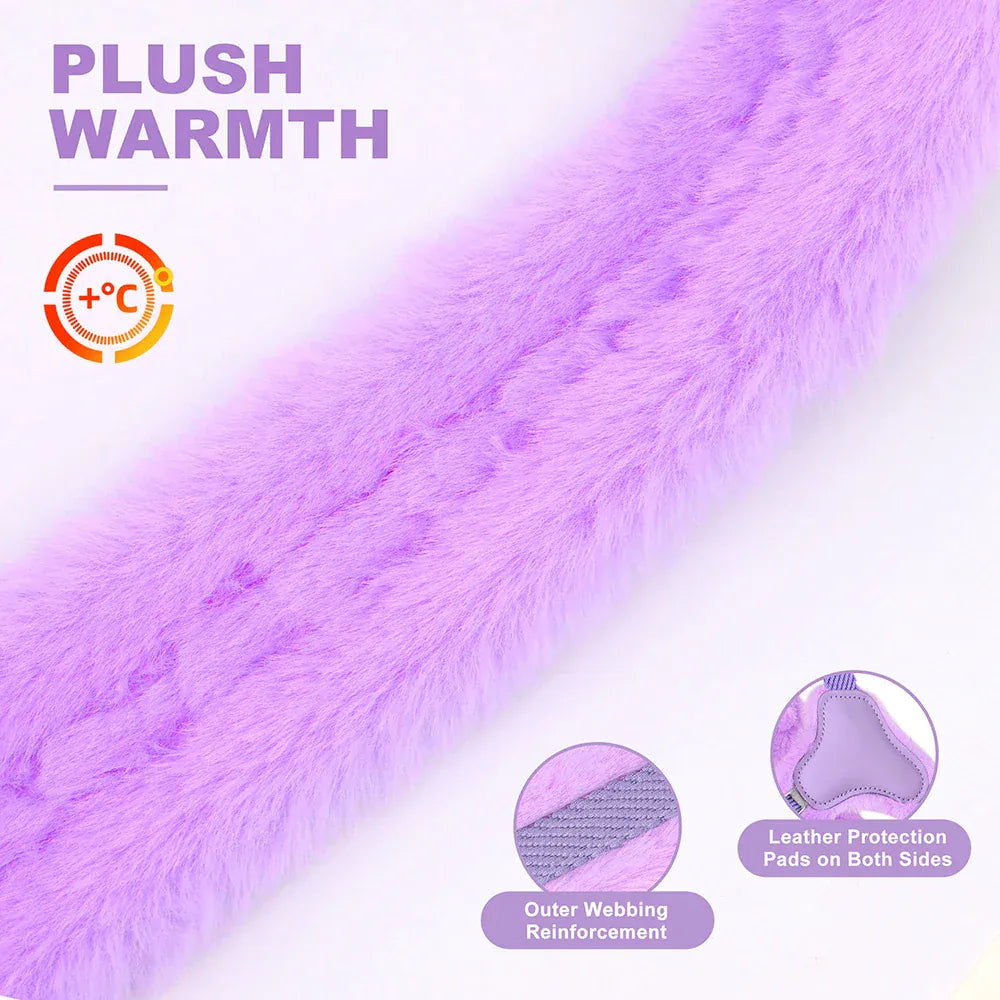 DDPaws  Warm Plush Padded Dog Harness Winter Dog Harnesses Vest Adjustable Pet Vests Soft For Small Medium Large Dogs Bulldog Pug Pink