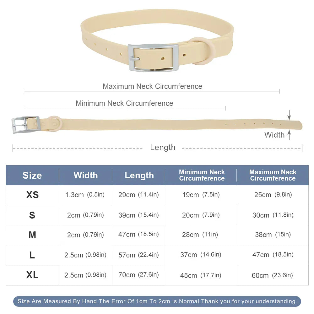 DDPaws  Waterproof PVC Pet Collar