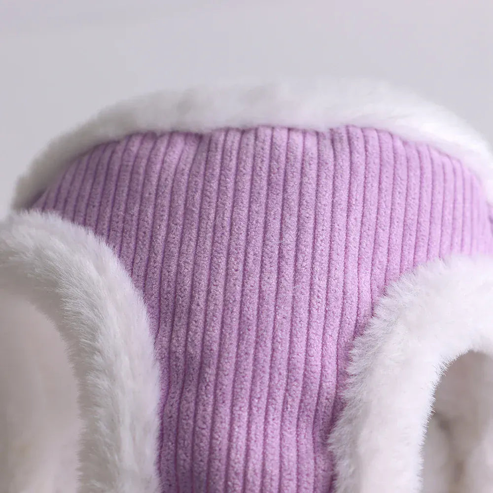 DDPaws  Winter Warm Dog Harness Leash Set Soft Plush Cat Puppy Vest For Small Medium Dogs Chihuahua Yorkie Harnesses With Matching Lead