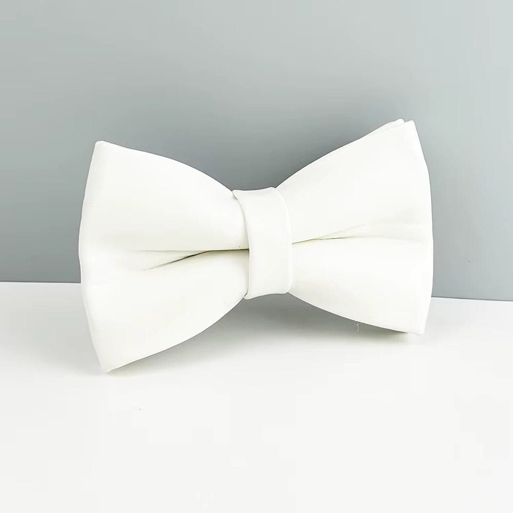 D&D Paws  Bowtie / XS White Leather Set
