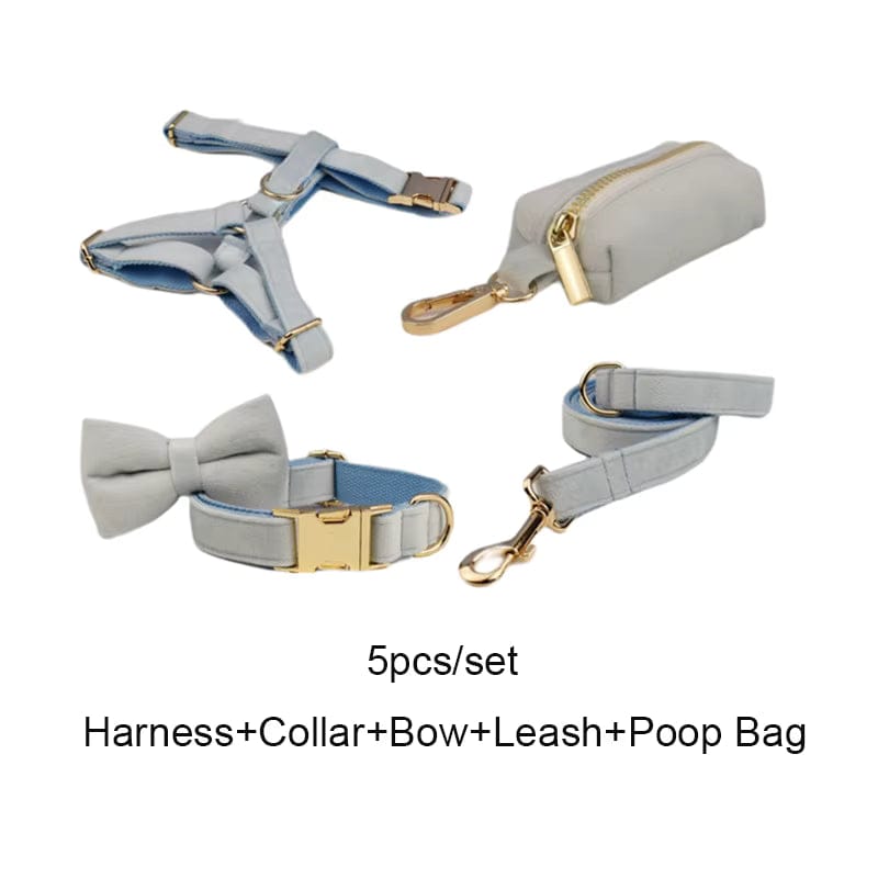 Light Blue Velvet Set