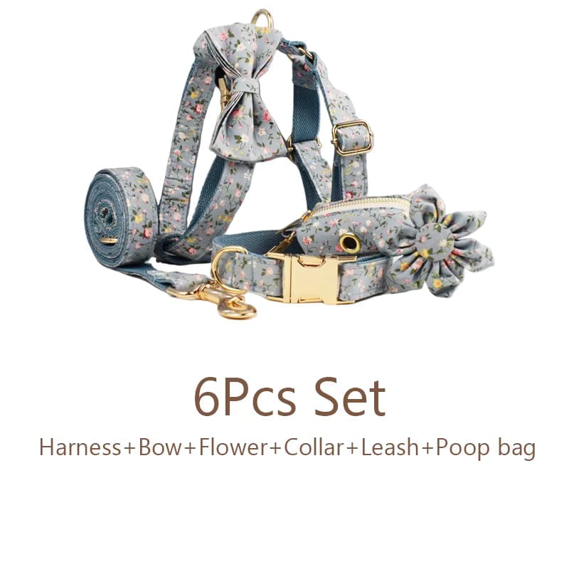 Dusty Blue Floral Set