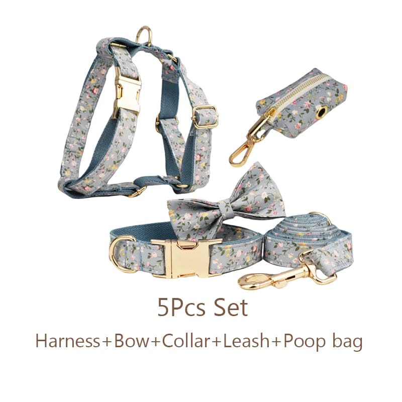 Dusty Blue Floral Set