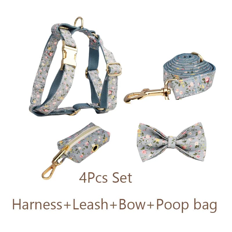 Dusty Blue Floral Set