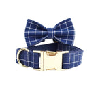 Plaid Dark Blue Set