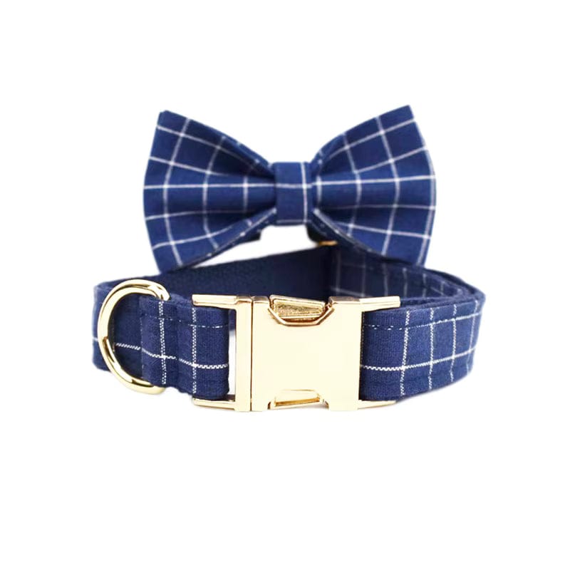 Plaid Dark Blue Set