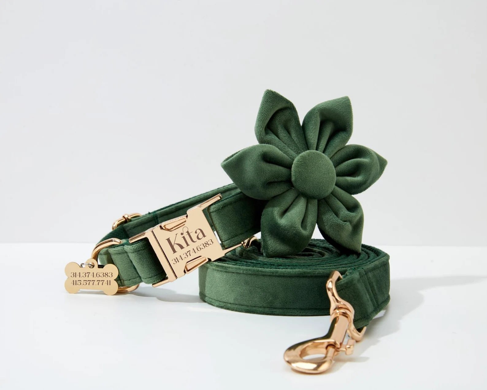 Velvet Dark Green – Modern Luxe Set