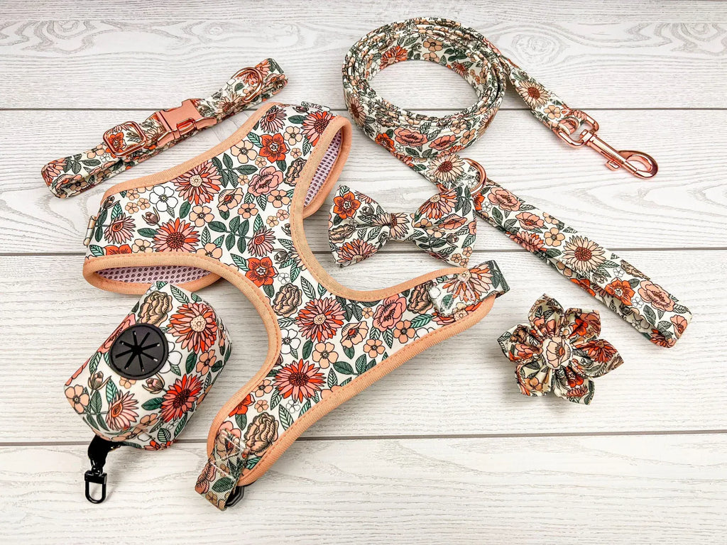 D&D Paws Designed Floral Dog Vest Girly Set [Made-to-Order]
