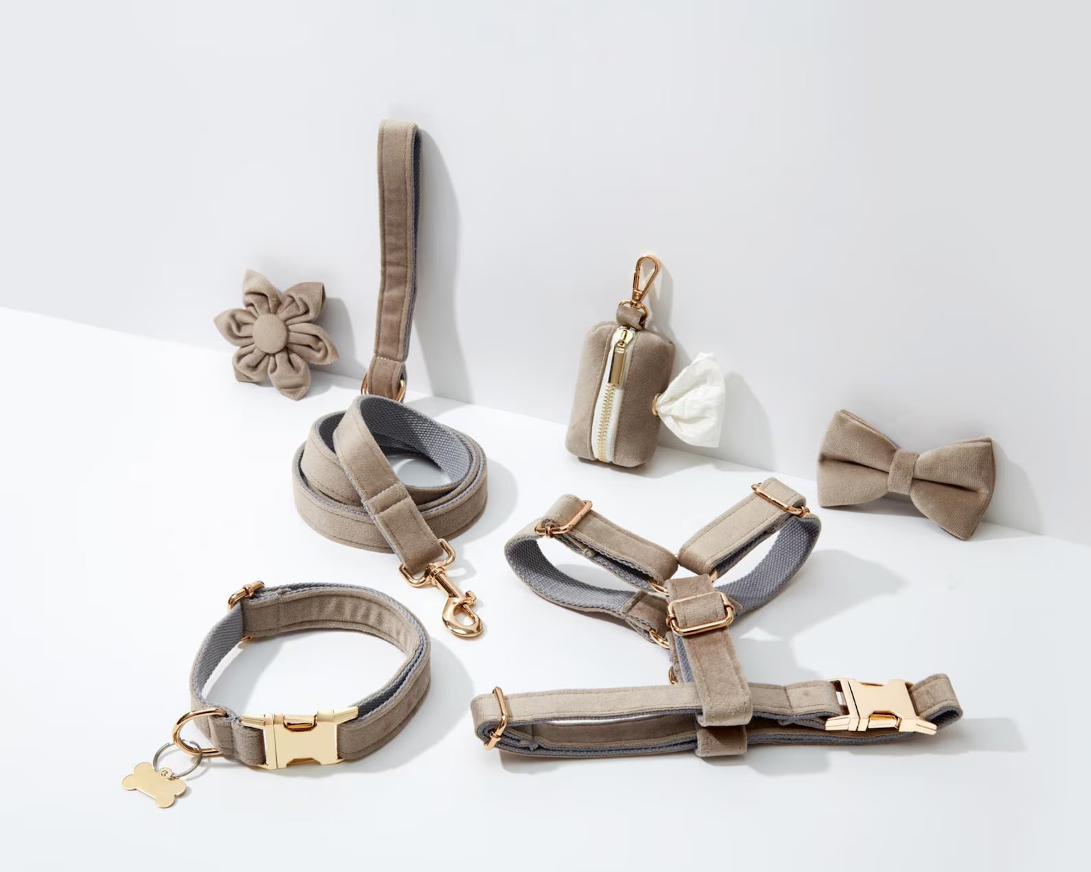 Light grey Velvet - Modern Luxe Set