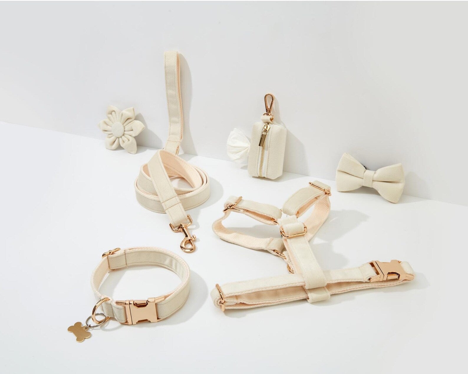 Milky White Velvet - Modern Luxe Set