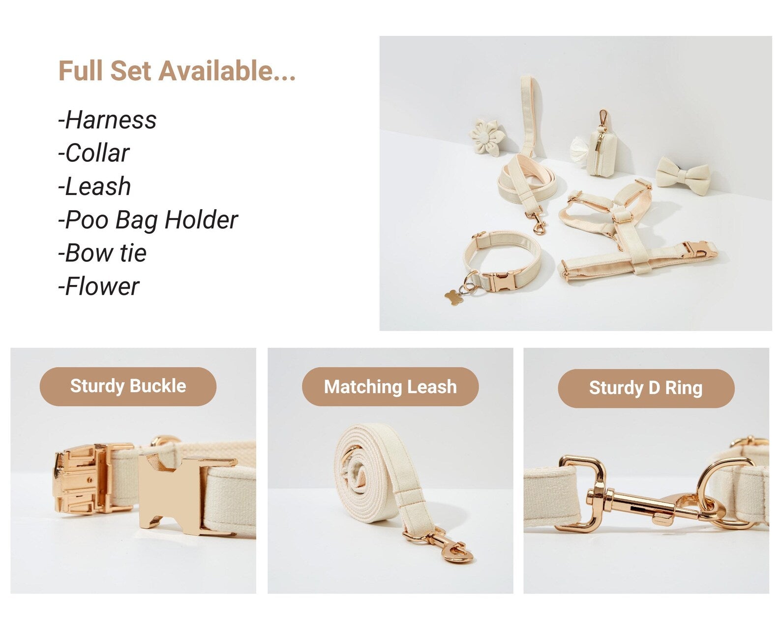 Milky White Velvet - Modern Luxe Set