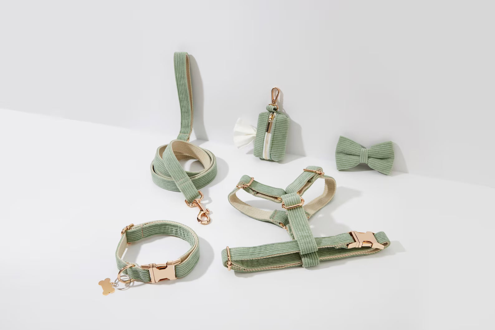 Light Green Corduroy - Classic Elegance Set