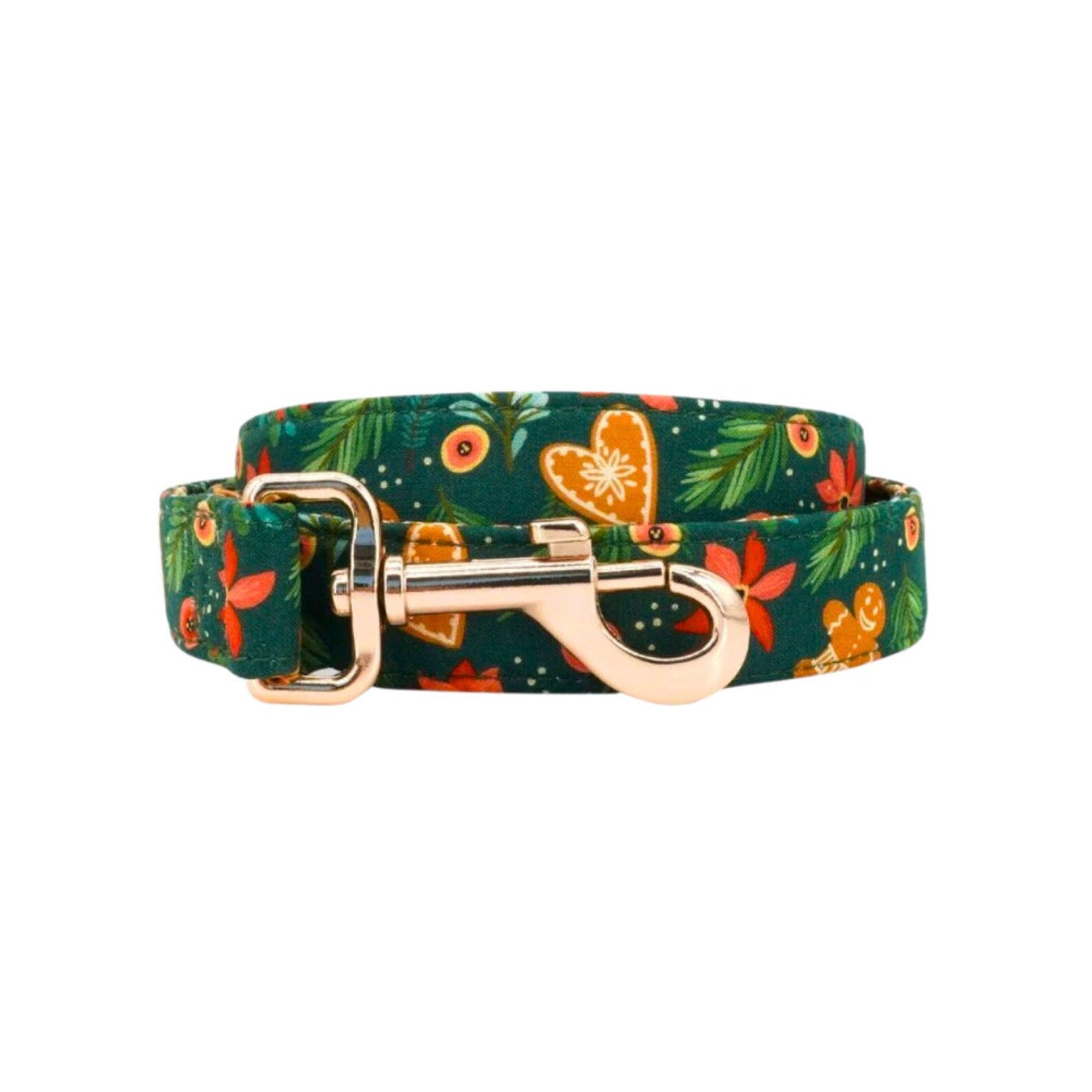 Christmas Floral Dog Collar and Leash Set