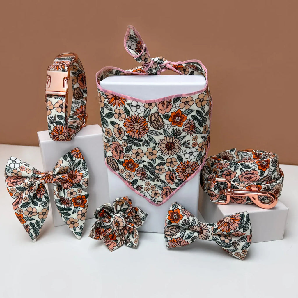 D&D Paws Designed Floral Dog Vest Girly Set [Made-to-Order]