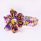 D&D Paws Flower Designed Purple Floral Dog Vest Set