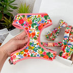 D&D Paws Harness / XS Designed Floral Dog Vest Set [Made-to-Order]