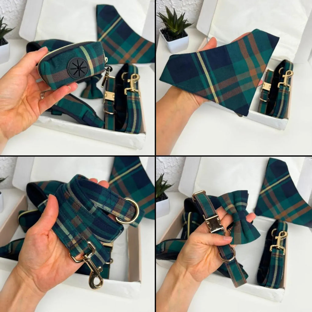 D&D Paws Designed Plaid Dog Vest Set [Made-to-Order]